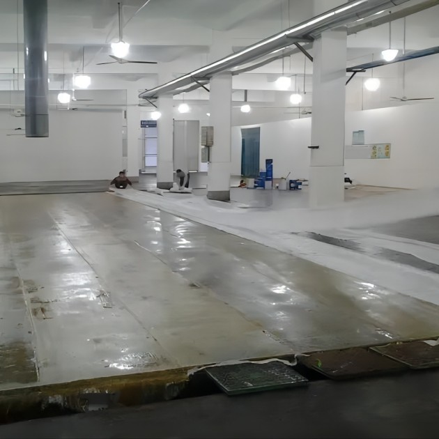 肇东防腐蚀地坪,环氧玻纤地坪，玻纤工业地坪，环氧玻纤布地坪,乙烯基玻纤布地坪产品图3